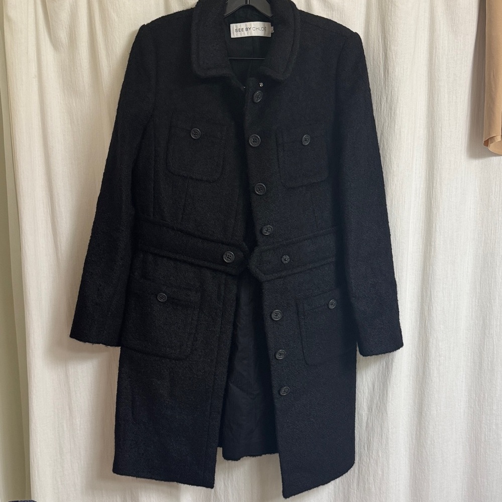 See By Chloe black  Wool Coat